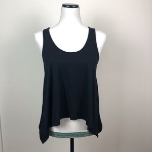 BCBGeneration black zipper back tank top